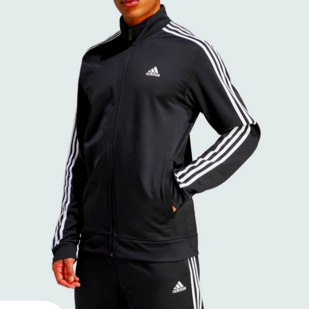 Adidas Mens 3xtl Black Track Jacket New With Tags